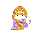 Rapunzel Combing her Hair