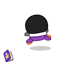 Jumping Ballet Penguin Plushie (back)