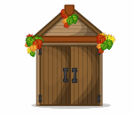 Cute Fall Garden Shed
