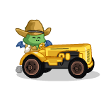 Bubba on His Tractor