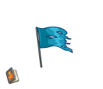 Ragged Royal Blue Flag