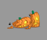 Smashed Jack O Lantern