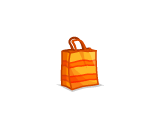 Small Orange Gift Bag