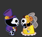 Lovely Bride and Groom Calacas