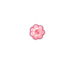 Sweet Pink Floral Button