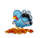 Keygrim Playing in the Leaves