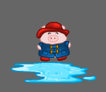 Puddle Lovin Piglet
