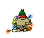 Elf Tangled in Christmas Lights