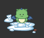 Diligent Dominic with Snow Castle