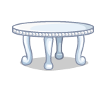 White Winter Garden Table