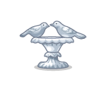 Winter Lovebird Birdbath