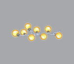 Twinkly Yellow Winter Lights