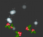 Falling Holiday Holly Effect