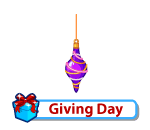 Exquisite Purple Glass Ornament