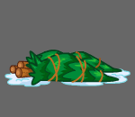 Playful Puppy with Holiday Trees