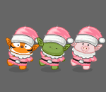 Trio of Sparkly Elves