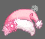 Sparkly Pink Santa Hat