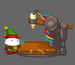 Elf Paul with Painting Machine