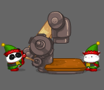 Elves with Stamper Machine