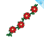 Holiday Vine Of Poinsettias