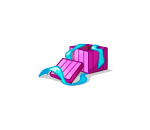 Holiday Stripy Purple Box