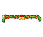 Double Holly Bells Garland