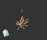 Happy New Years Exploding Fireworks