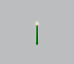 Kwanzaa Single Green Candle