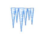 Spectacular Blue Icicle