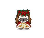 Caroling Poinsettia Maiden