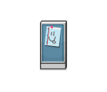 Decorated half cubicle wall