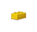 4-Peg Yellow Side Block